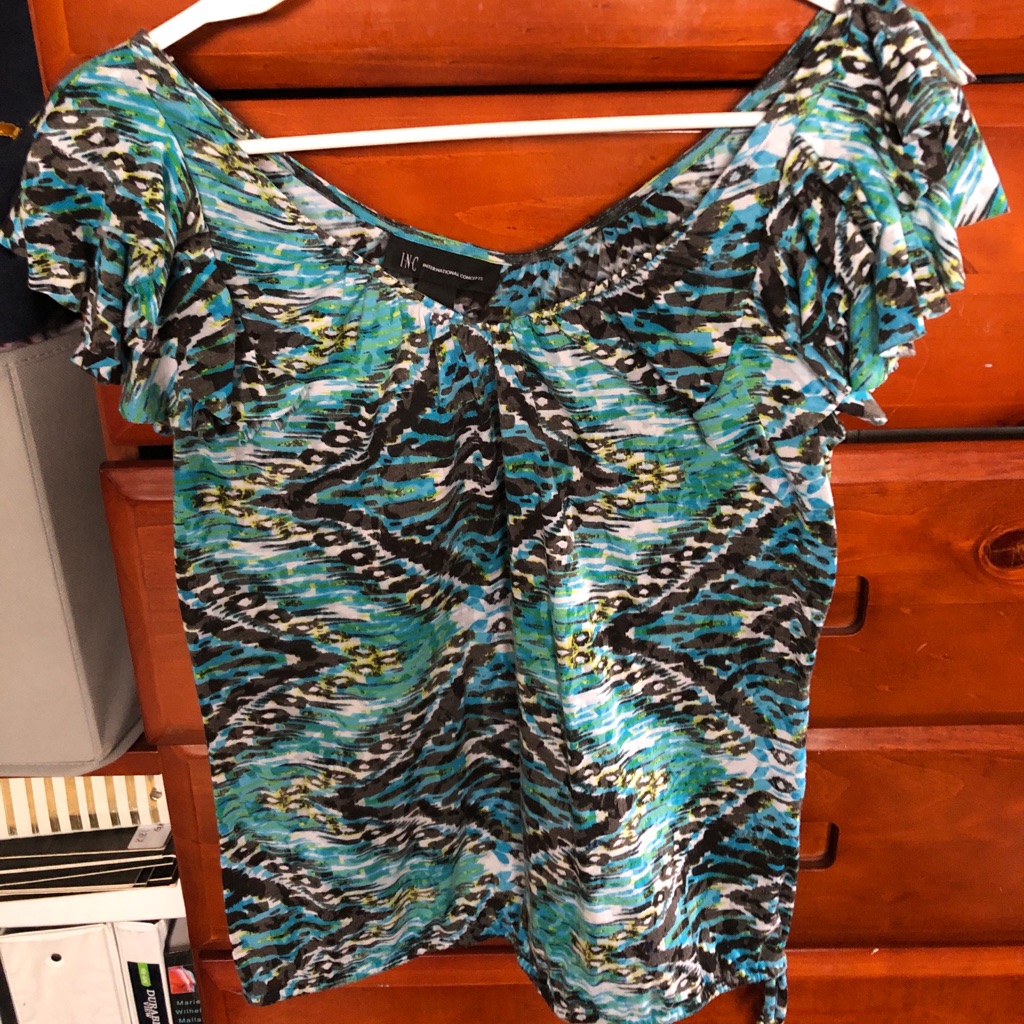 Inc Patterned Blouse